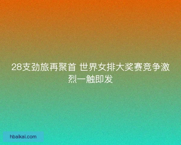 28支劲旅再聚首 世界女排大奖赛竞争激烈一触即发